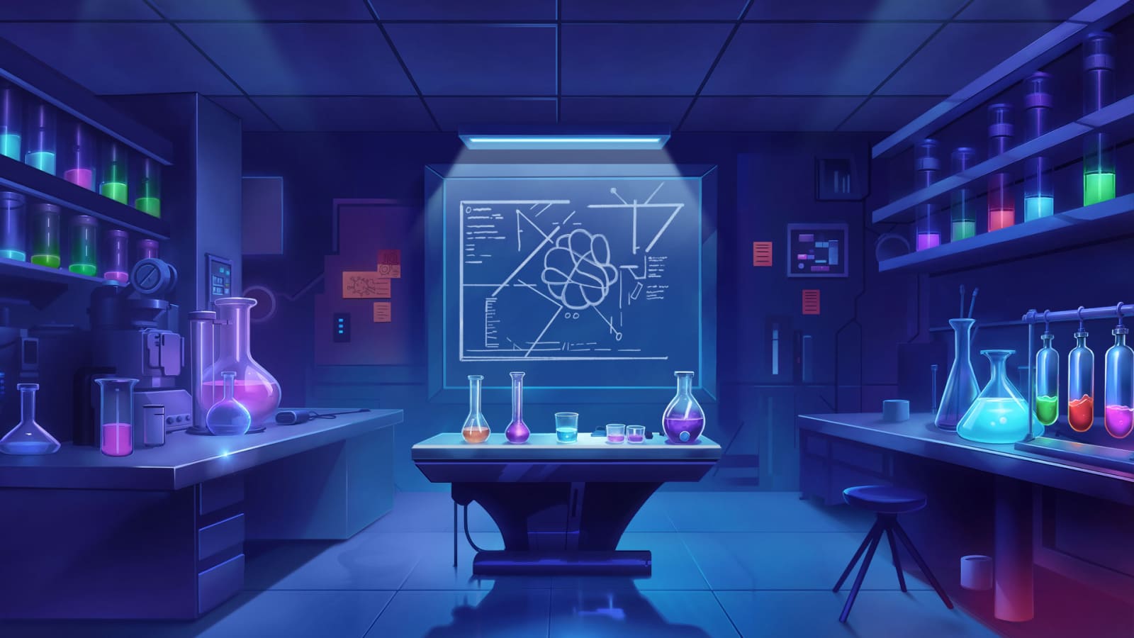 Mad Scientist: Breaking Beakers - Hold & Win