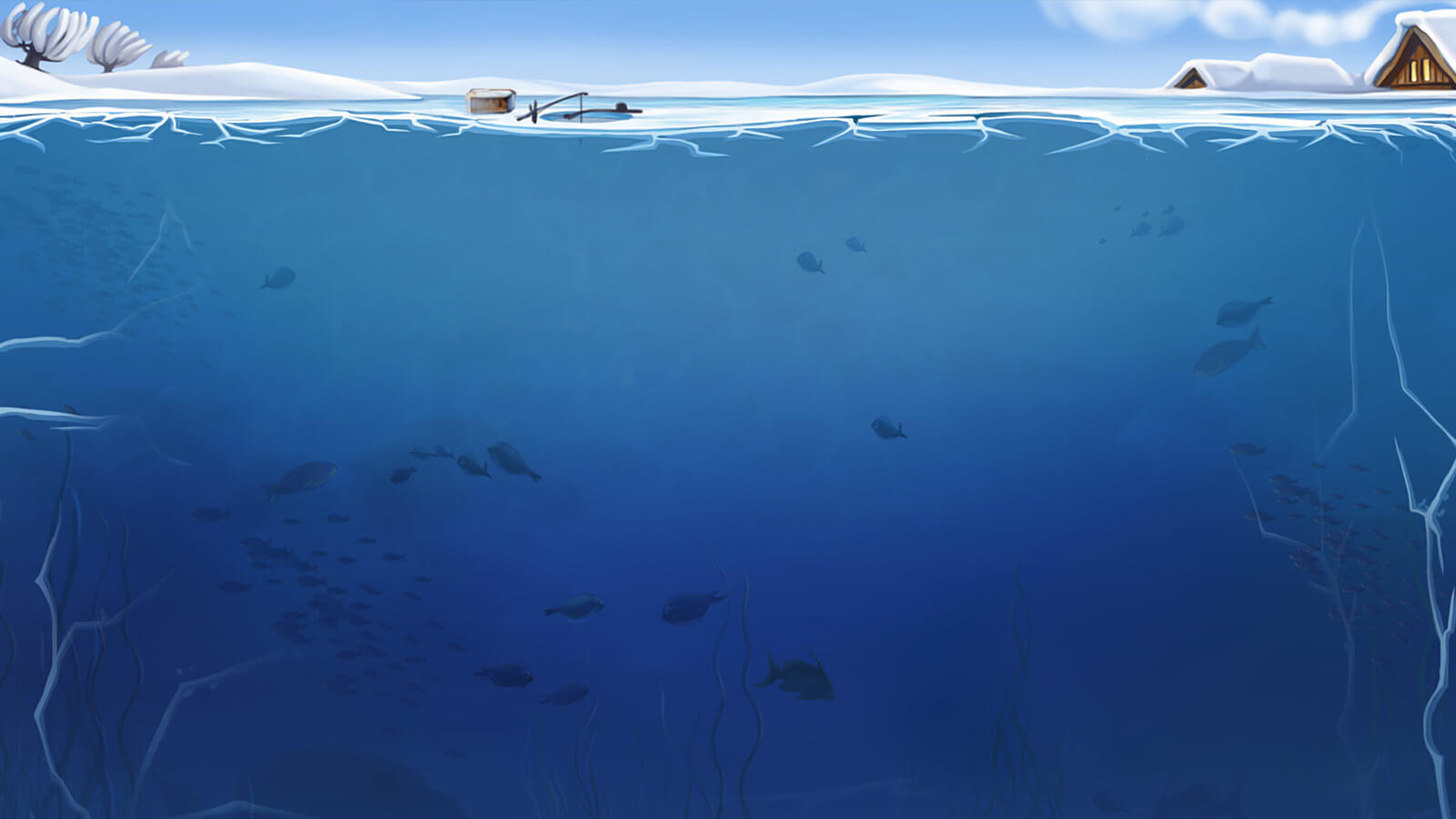 Lucky Angler: A Snowy Catch