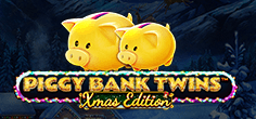 Piggy Bank Twins Xmas