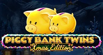 Piggy Bank Twins Xmas 