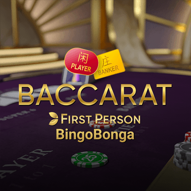 BingoBonga First Person Baccarat table games by Evolution