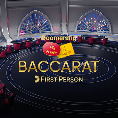 Boomerang First Person Baccarat blackjack by Evolution