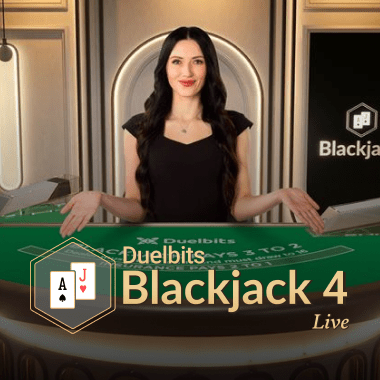 Duelbits Blackjack 4 live blackjack by Evolution