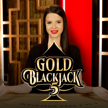 Gold Blackjack 5 live blackjack by Evolution