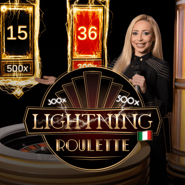 Italian Lightning Roulette live roulette by Evolution