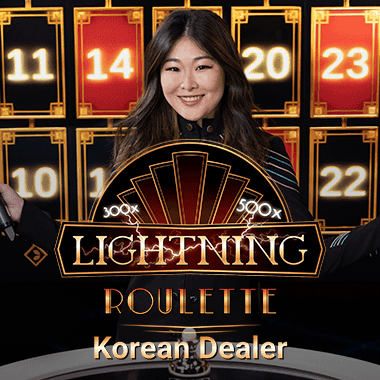 Korean Dealer Lightning Roulette live roulette by Evolution