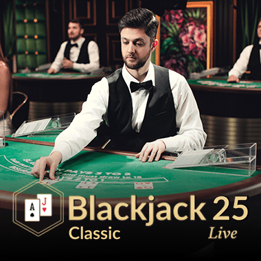 Blackjack Classic 25 live blackjack by Evolution