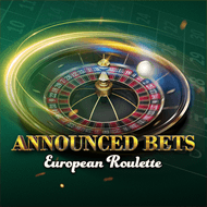 European Roulette. Announced Bets