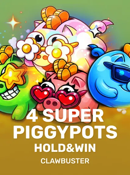 4 SUPER PIGGYPOTS: HOLD&WIN — Clawbuster